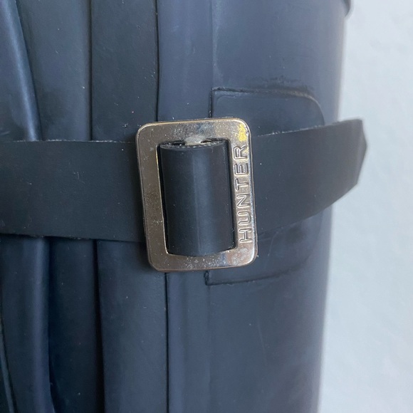 Hunter Women’s Original Back Adjustable Tall Rain Boots in Black - Size 9 - Picture 7 of 16